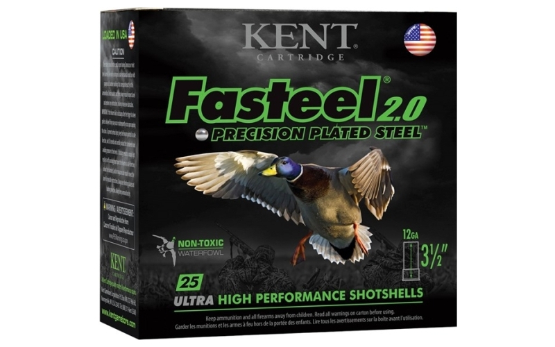 Kent Cartridge Fasteel 2.0 12ga 3   #4 1-3/8 oz. 25bx
