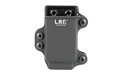L.A.G. Tactical, Inc. Single Pistol Magazine Carrier, Fits All Double Stack 45/10mm Magazines, Kydex, Black Finish 34002