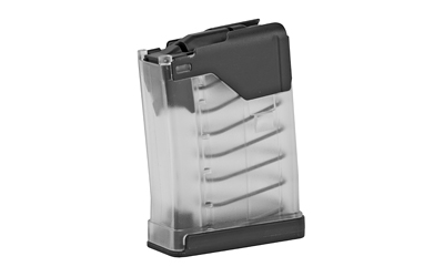 Lancer Systems L5 Advanced Warfighter Magazine, 223 Rem/56NATO, 10 Rounds, Fits AR-15, Polymer, Clear 999-000-2320-22