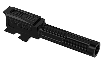LanTac USA LLC 9INE Barrel, Fluted, Fits Glock 43/43x, Nitride Finish, Black 01-GB-G43-NTH-BLK