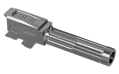 LanTac USA LLC 9INE Barrel, Fluted, Fits Glock 43/43x, Stainless Steel Finish, Silver 01-GB-G43-NTH-SS