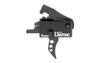 LanTac USA LLC ECT-1, Single Stage Trigger, 3.5LB Pull Weight, Curved Shoe, Fits AR Pattern Receivers, Non-Adjustable, Anodized, Black 01-LP-ECT1C