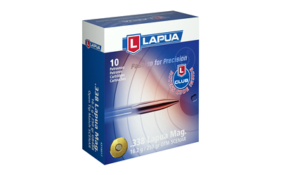 Lapua Scenar, 338 Lapua, 250Gr, Open Tip Match, 10 Round Box 4318017