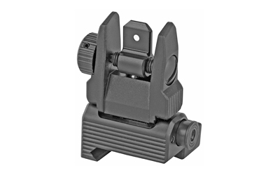 Leapers, Inc. - UTG Accu-Sync Spring-loaded AR15 Flip-up Rear Sight, Black MNT-957