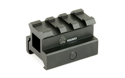 Leapers, Inc. - UTG 3-Slot Compact Riser Mount, .83", Medium Compact Height , Picatinny, Black MNT-RS08S3