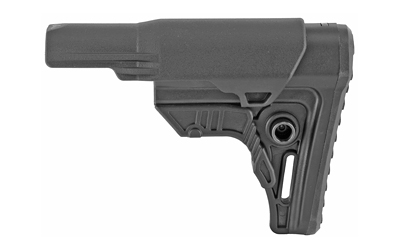 Leapers, Inc. - UTG UTG PRO, Mil-spec Stock, Black Finish, Fits AR-15, Compact Size, Includes Cheek Rest Plus Removable Extended Cheek Rest Insert, Rubberized Butt Pad RBUS4BMS