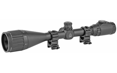 Leapers, Inc. - UTG Hunter Rifle Scope, 6-24X 50, 1", 36-Color Mil-Dot Reticle, with Rings, Black SCP-U6245AOIEW