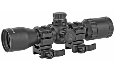 Leapers, Inc. - UTG BugBuster, Rifle Scope, 3-12X32, Mil Dot Reticle, Black, 1" Main Tube, Medium Profile QD Lever Lock Rings SCP-M312AOWQ