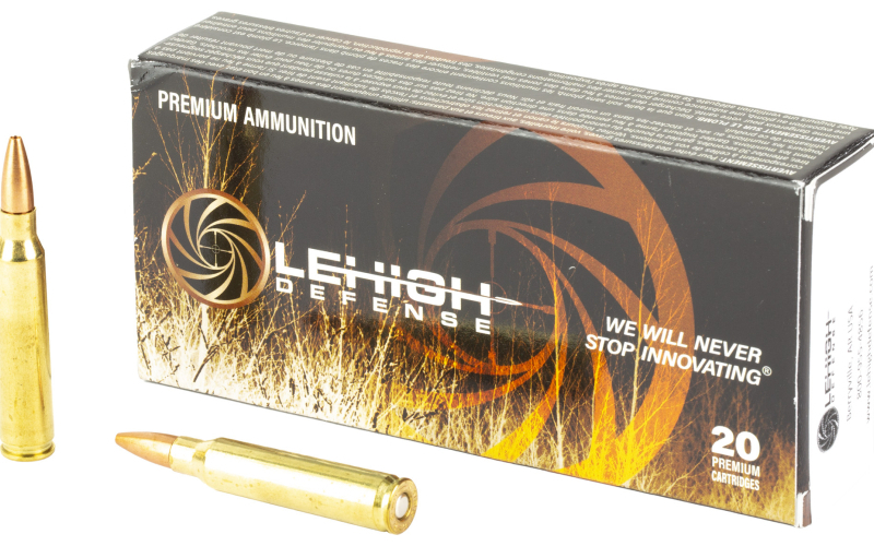 Lehigh Defense Controlled Chaos, .223 Remington, 55 Grain, Fracturing Tip BTHP, 20 Round Box LA223-55-CC