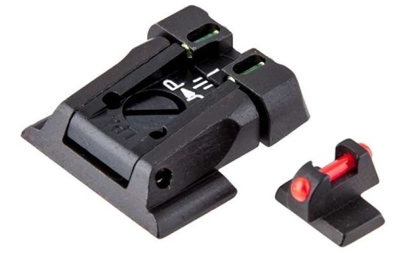 L.P.A. Sights S&w m&p fiber optic adjustable sight set
