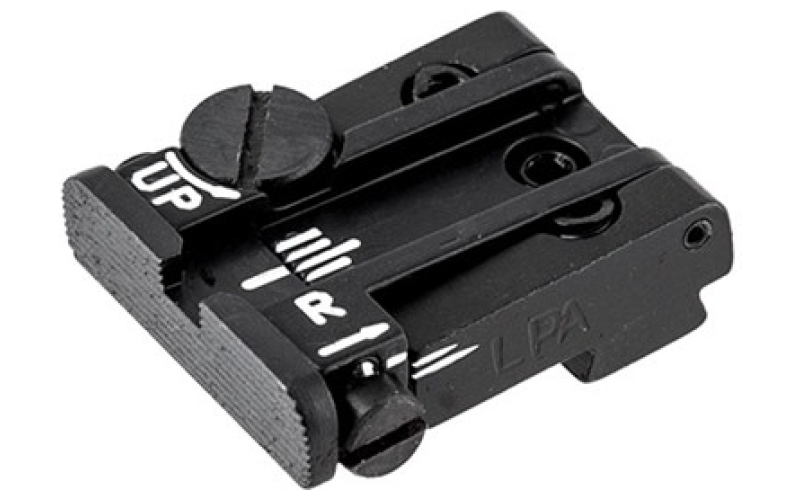 L.P.A. Sights Adjustable black rear sight