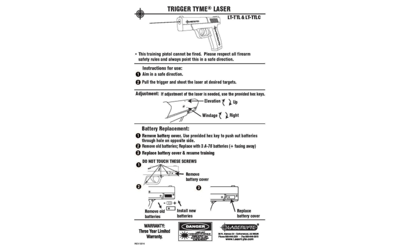 Laserlyte trainer target score tyme kit (tlb-lvs)