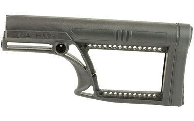 Luth-AR MBA-2 Skullaton Fixed Stock, Fits AR-15 & AR-10 Rifle Length A2 Buffer Tube, Black MBA-2