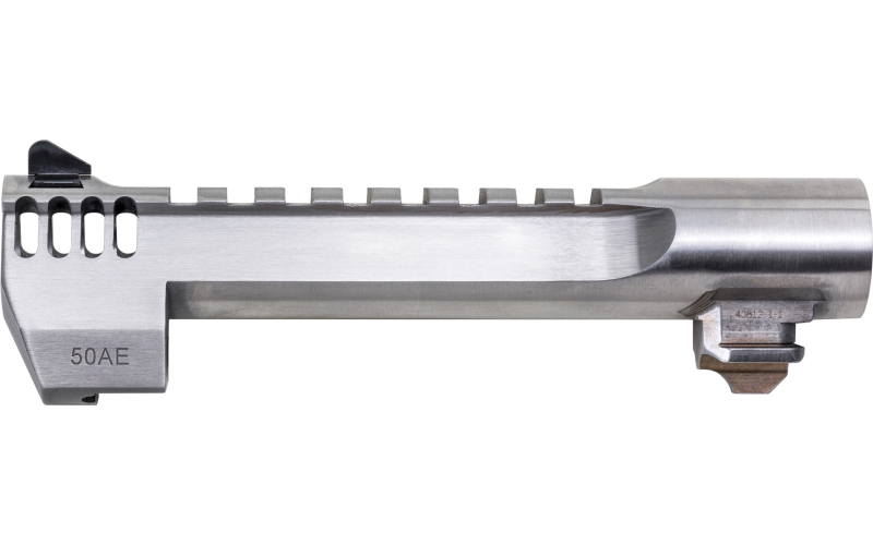 Magnum Research Barrel, .50 Action Express, 6", Picatinny Accessory Rail, With Muzzle Brake, Fits Desert Eagle MK XIX 50AE, Stainless Steel Finish, Silver BAR506SRMB