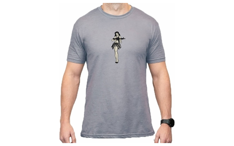 Magpul Industries Hula girl cvc t-shirt stone gray heather large