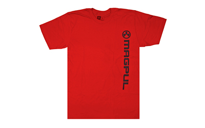 MAGPUL VERT LOGO TSHRT RED LRG