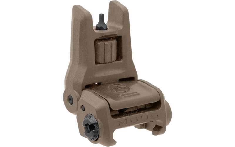 Magpul Industries MBUS 3 Back-Up Front Sight, Tool-Less Elevation Adjustment Similar to MBUS Pro, Ambidextrous Push-Button Deployment, Fits Picatinny Rails, Flip Up, Flat Dark Earth MAG1166-FDE