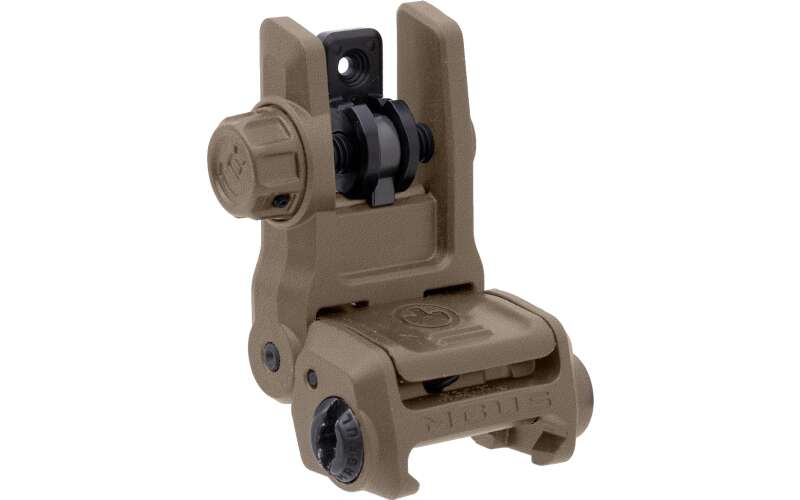 Magpul Industries MBUS 3 Back-Up Rear Sight, Rapid-Select Rear Aperture System, Ambidextrous Push-Button Deployment, Fits Picatinny Rails, Flat Dark Earth MAG1167-FDE