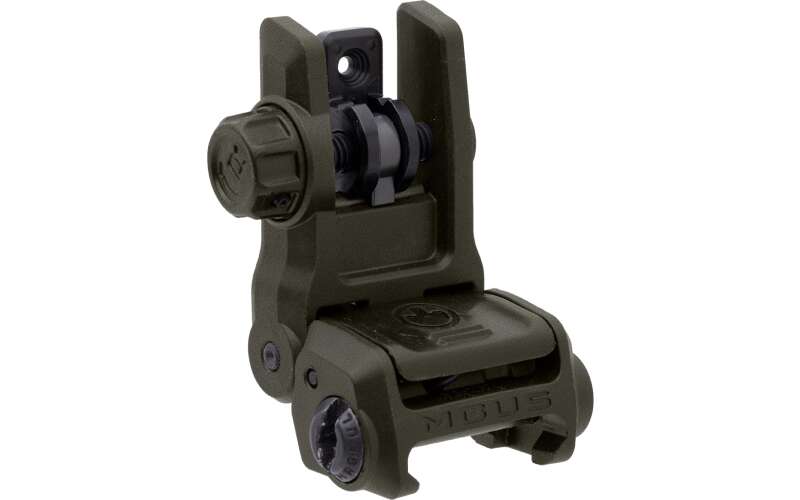 Magpul Industries MBUS 3 Back-Up Rear Sight, Rapid-Select Rear Aperture System, Ambidextrous Push-Button Deployment, Fits Picatinny Rails, OD Green MAG1167-ODG