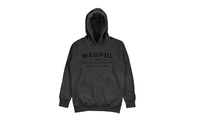 Magpul Industries Go Bang Parts, Hoodie, Large, Charcoal Heather MAG1256-011-L