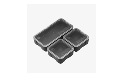 Magpul Industries DAKA Bins, 2x2 and 2x4 Set, Compatible with DAKA GRID Organizer Panels, Polypropylene Construction, Black, 2x2 Measures 3.2"x3.2"x1.3" & 2x4 Measures 3.2"x6.9"x1.3" Internal, .5 lbs, Includes (1)-2x4 Bin and (2)-2x2 Bins MAG1389-BLK