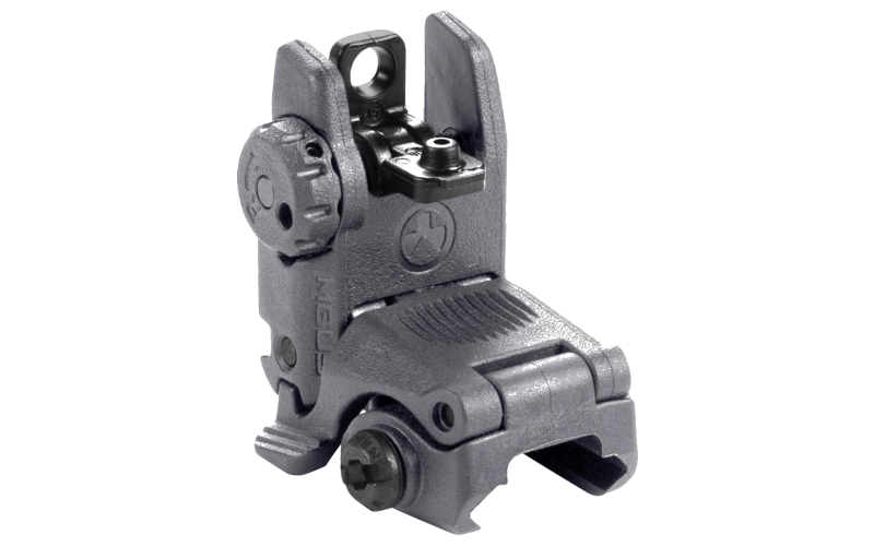 Magpul Industries MBUS Back-Up Rear Sight Gen 2, Fits Picatinny Rails, Flip Up, Gray MAG248-GRY