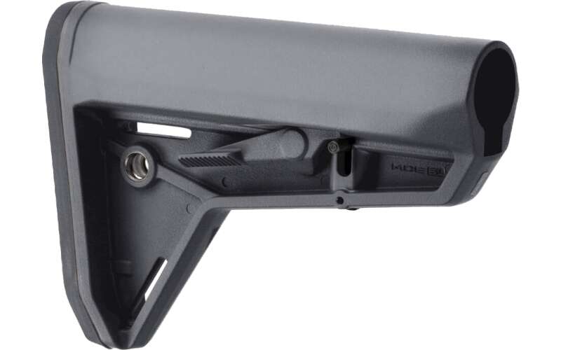 Magpul Industries MOE Slim Line Carbine Stock, Fits AR-15, Mil-Spec, Gray MAG347-GRY