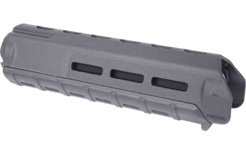 Magpul Industries MOE M-LOK Handguard, Fits AR-15, Mid Length, Polymer Construction, Features M-LOK Slots, Gray MAG426-GRY