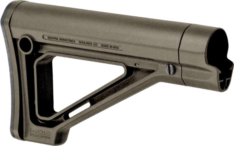 Magpul Industries MOE Fixed Carbine Stock, Fits AR Rifles, Mil-Spec, Olive Drab Green MAG480-ODG