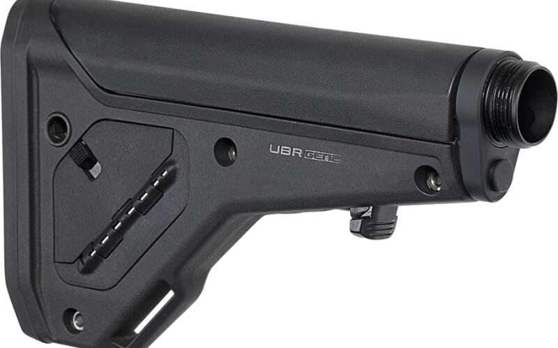 Magpul Industries UBR Gen 2, Utility/Battle Rifle Adjustable Carbine Stock, Buffer Tube Included, Fits AR15/M4/AR10/SR25, Black MAG482-BLK