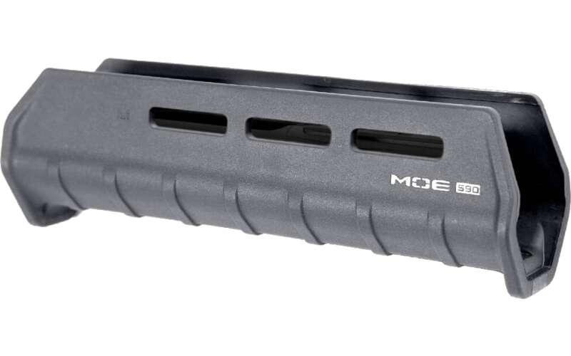 Magpul Industries MOE M-LOK Forend, Fits Mossberg 590/590A1, Polymer Construction, Features M-LOK Slots, Gray MAG494-GRY