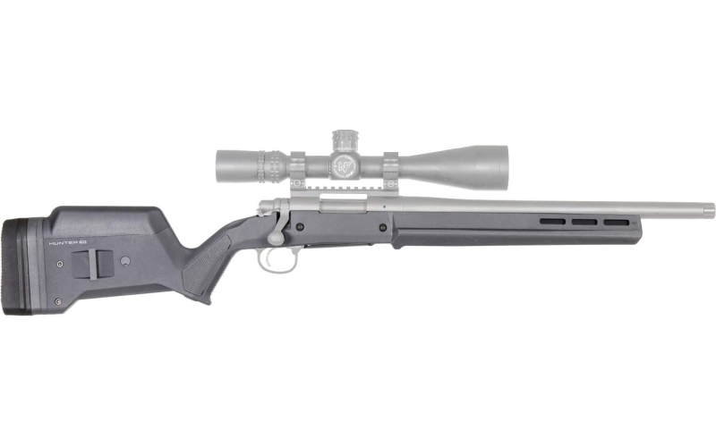 Magpul Industries Hunter 700 Stock, Fits Remington 700 Short Action, Gray MAG495-GRY