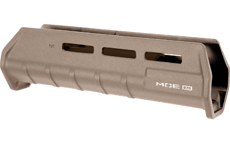 Magpul Industries MOE M-LOK Forend, Fits Remington 870, Polymer Construction, Features M-LOK Slots, Flat Dark Earth MAG496-FDE