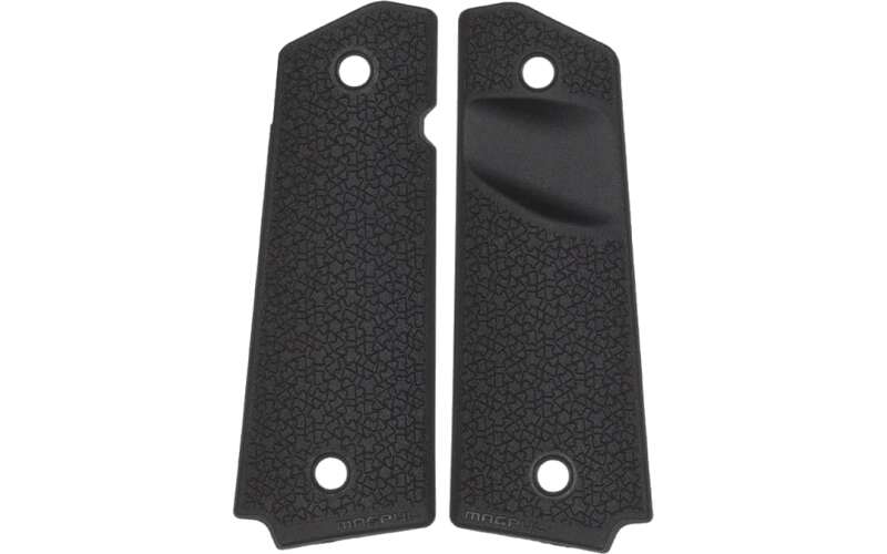 Magpul Industries MOE 1911 Grip Panels, Fits Full Size 1911s, Magazine Release Cut Out, Black MAG524-BLK