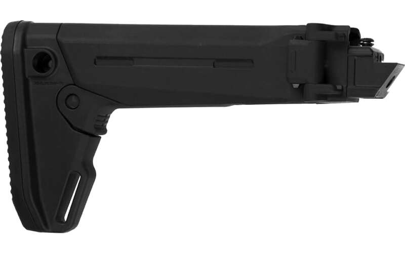 Magpul Industries Zhukov-S Stock, Fits AK Rifles Except Yugo Pattern AKs or Norinco Type 56s/MAK90 Rifles, 5-Position Length of Pull, Rubber Butt Pad, Black MAG585-BLK