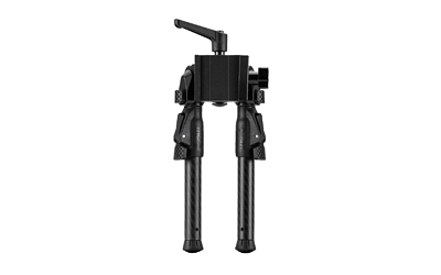 MDT GRND-POD Bipod, Height Adjustable, Four Locking Positions (0, 50, 80, and 180 Degrees), RRS Dovetail/ARCA Attachment Interface, Aluminum Core, Carbon Fiber Legs, Matte Finish, Black 105561-BLK