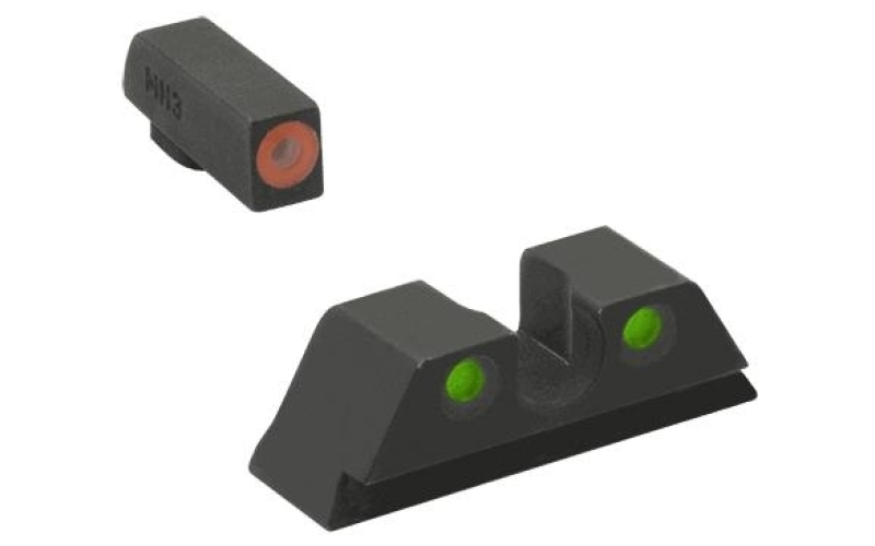 Ml41229 hyper-bright for kimber pistols front orange ring/ rear green