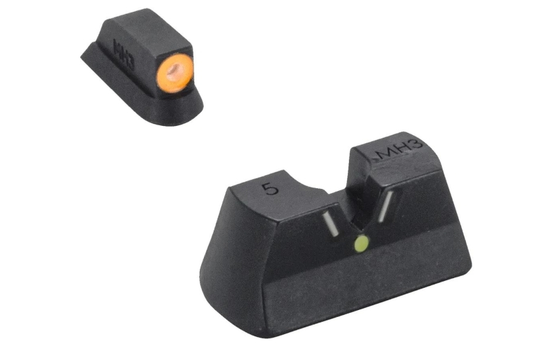 Hyper-bright v-sight-fixed-pistol-set-cz-75/85/97/sp01-o ring/g-ml47790g