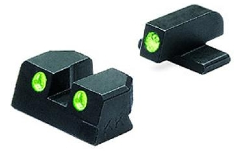 Meprolight tru-dot fixed night sights springfield xd .45 grn/grn
