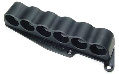 Mesa Tactical 6-Shell Side Saddle, 12 Gauge, Rugged, Reliable On-gun Shotshell Carriers, Fits Remington 870, Black 90210