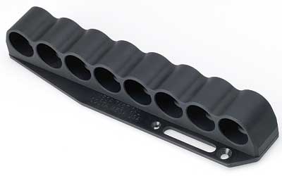 Mesa Tactical 8-Shell Side Saddle, 12 Gauge, Rugged, Reliable On-gun Shotshell Carriers, Fits Remington 870, Black 90420