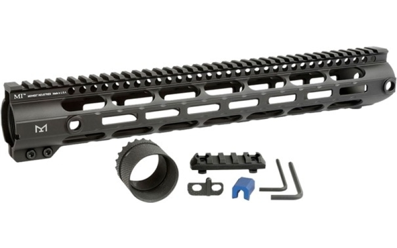 Midwest Industries Ar 308 15'' combat rail handguard dpms high m-lok black
