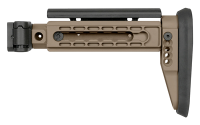 Midwest Industries Alpha Side Folding Stock, Fits AK47 and Other Firearms with 1913 Picatinny Stock Adapter, Matte Finish, Flat Dark Earth MI-AK-ALPHA-FS-FDE