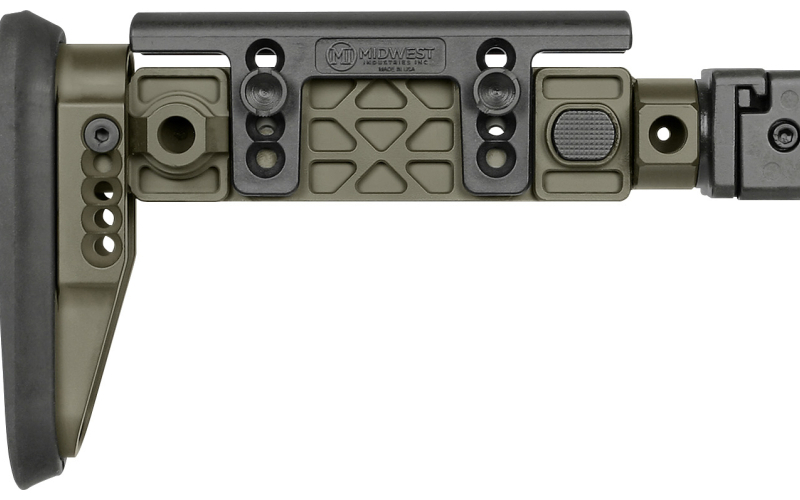 Midwest Industries Alpha Side Folding Stock, Fits AK47 and Other Firearms with 1913 Picatinny Stock Adapter, Matte Finish, Olive Drab Green MI-AK-ALPHA-FS-ODG