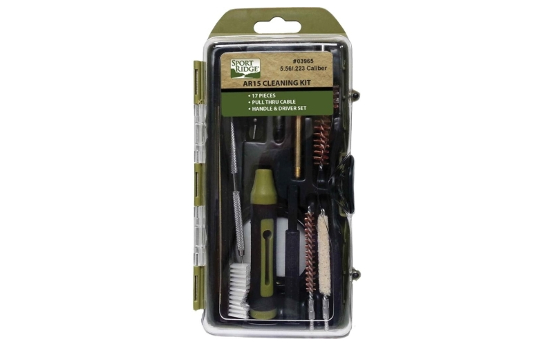 Tacshield ar15 17pc rifle cleaning kit hard case