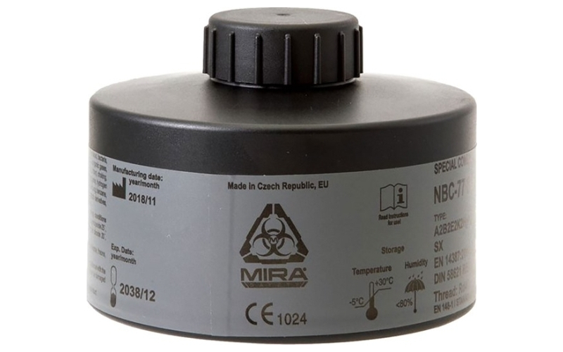 Mira Safety Cbrn gas mask filter nbc-77 sof 40mm thread