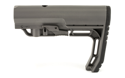 Mission First Tactical Battlelink, Minimalist, Stock, 6 Position, Mil-Spec, M4 Collapsible Stock, Gray BMSMIL-GY