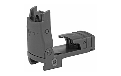Mission First Tactical Back Up Polymer Flip Up Rear Sight, Fits Picatinny, with Windage Adjustment, Black Finish BUPSWR