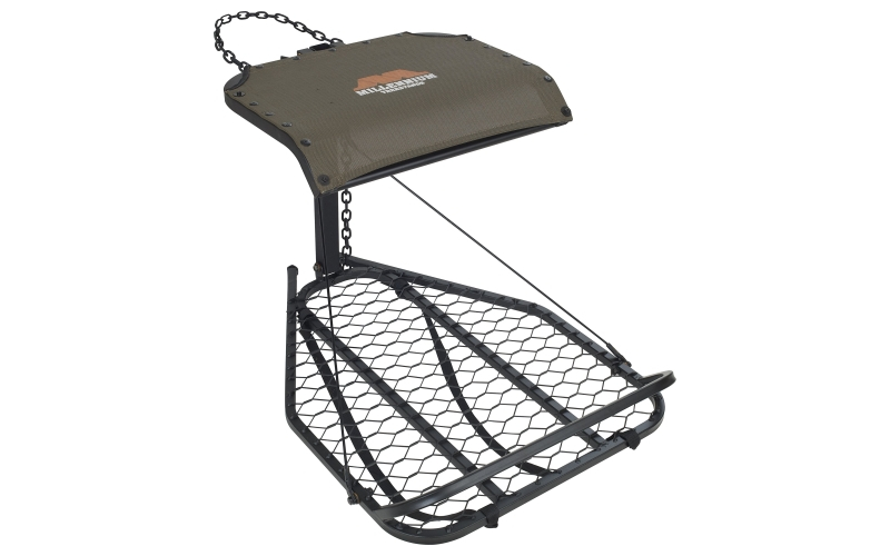 Steel hang on w/footrest includes new safe-link 35' safety line