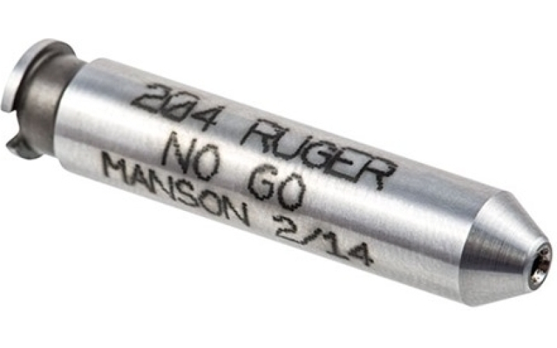 Manson Precision 204 ruger no-go gauge